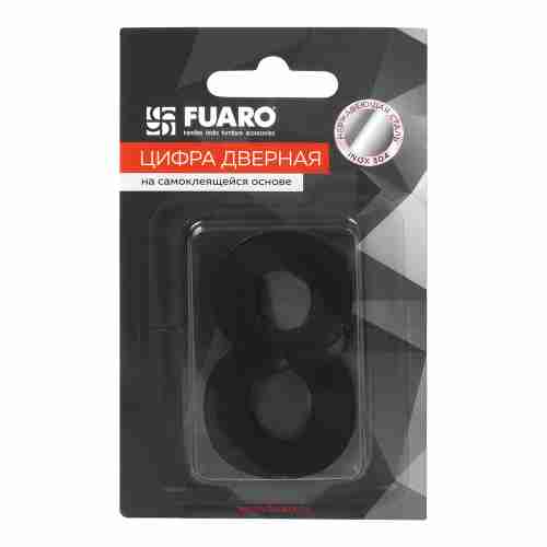 Цифра "5" самоклеящаяся SS304 (50х30) (FUARO) BL черный