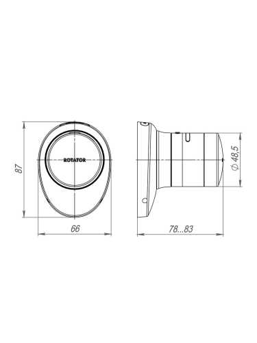 Электронный замок ROTATOR EL. RT01.01 СP Хром