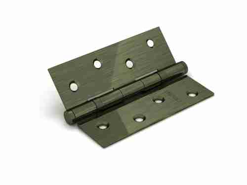 Комплект 2 шт. - Петля дверная стальная универсальная Fuaro 2BB 100x75x2,5 AB (бронза)