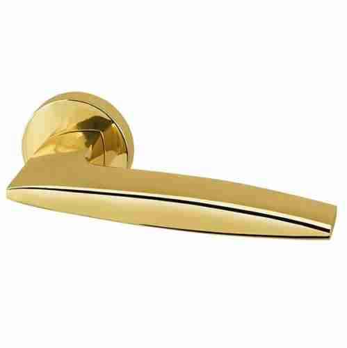 Комплект на 6 дверей - Ручка дверная межкомнатная Armadillo Urban Squid URB9 Gold-24 золото 24К