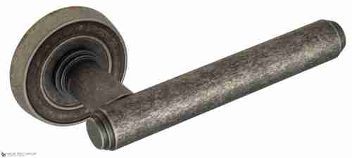 Дверная ручка Venezia "EXA" D6 античное серебро