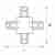 Коннектор X-образный Lightstar Barra 501146 Коннектор X-образный Lightstar Barra 501146