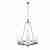 Подвесная люстра Lumina Deco Santini LDP 1220-4 CHR+WT Подвесная люстра Lumina Deco Santini LDP 1220-4 CHR+WT