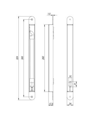 Гибкий кабель-переход 300х25 мм