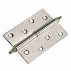 Петля дверная разъемная стальная с короной левая Morelli MS 100X70X2.5 L PC хром