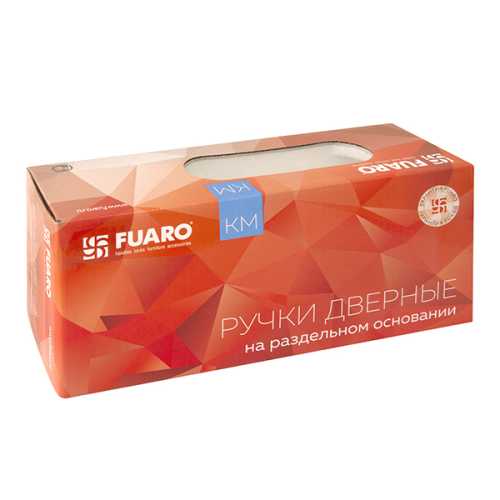 Комплект на 4 двери - Ручка Fuaro (Фуаро) раздельная K.KM52.ROCK (ROCK KM) SN/CP-3 матовый никель/хром