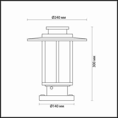 Уличный светильник Odeon Light Mito 4047/1B