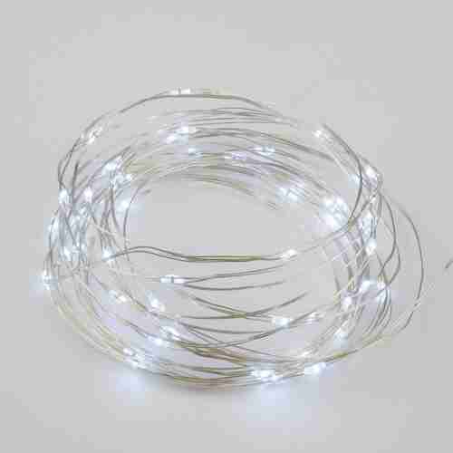 Светодиодная гирлянда Uniel Роса белый ULD-S0500-050/SCB/2AA White IP20 Dew UL-00007184