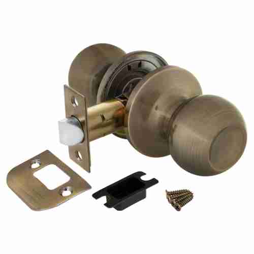 Ручка защелка 6082 AB-P (без фик.) бронза