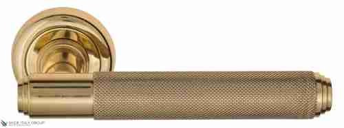 Дверная ручка Venezia "EXA ZIG" D1 полированная латунь