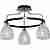 Люстра потолочная N-Light 412-03-63CDW chrome + dark wengue