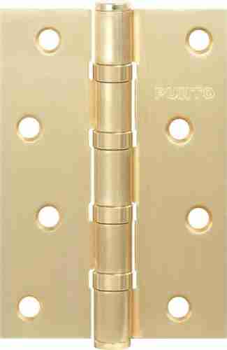 Комплект 4 шт. - Петля дверная универсальная стальная Punto 4B 100х70х2.5 PB латунь
