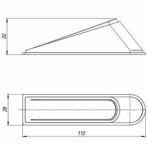Фиксатор двери Ajax DSF-110 серый