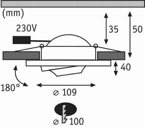 Встраиваемый светодиодный светильник Paulmann Premium Drip 92915