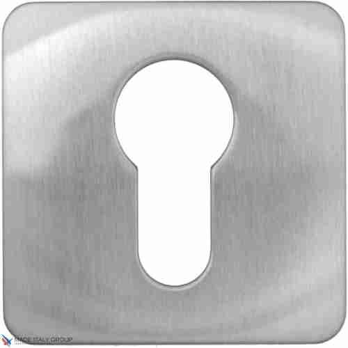 Накладка под цилиндр на квадратном основании COLOMBO PT13-CM матовый хром (2 шт)