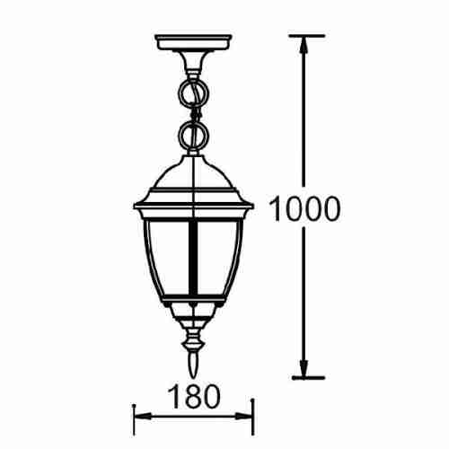 Уличный подвесной светильник Oasis Light 91205S 91205S Gb