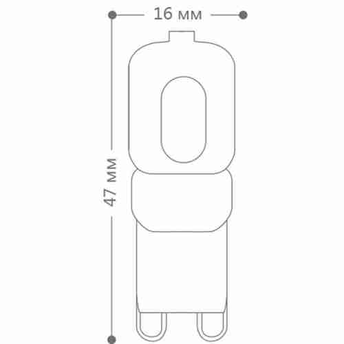 Лампа светодиодная Feron G9 5W 4000K Прямосторонняя Матовая LB-430 25637