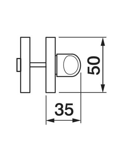 Завертка сантехническая Morelli Luxury LUX-WC-S2 OSA на квадратной розетке цвет матовое золото