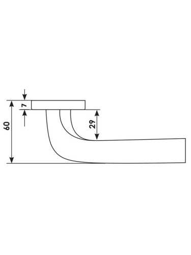 Ручка дверная Morelli Luxury COMETA R5 OSA раздельная на круглой розетке из латуни, цвет - матовое золото