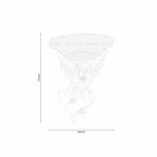 Настенный светильник Lucia Tucci Pietra Isola W2030.1L
