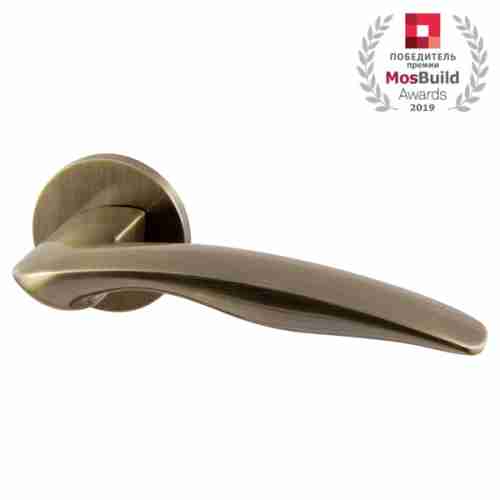 Комплект на 6 дверей - Ручки дверные межкомнатные Armadillo WAVE URS AB-7 бронза