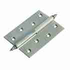 Петля дверная латунная с короной толщ 3 мм. правая Morelli MB 100X70X3 AB R C бронза