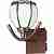 Бра N-Light 607-01-51 antique brass + walnut + tiffany