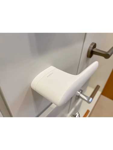 Ручка дверная Morelli Luxury UNIVERSE BIA раздельная без розетки, цвет белый, ЦАМ