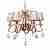 Подвесная люстра Lumina Deco Finezzia LDP 9267-6 GD