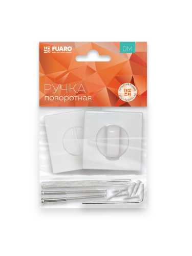 Ручка дверная Fuaro (Фуаро) межкомнатная K.DM51.Straight (Straight DM) WH-19 белый  Набор 4