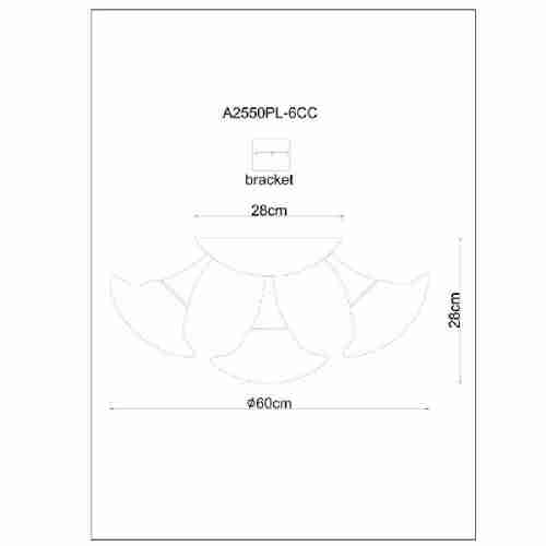 Потолочная люстра Artelamp Aqua A2550PL-6CC
