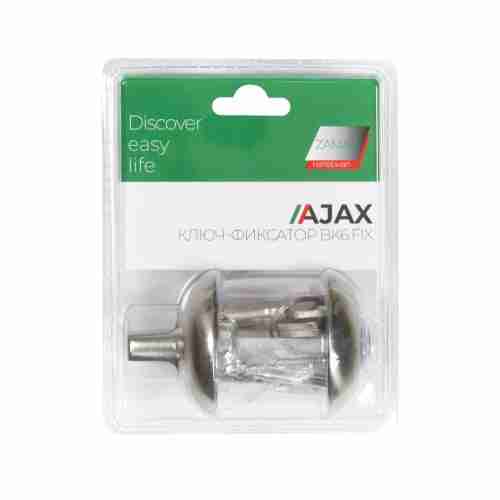 Завертка сантехническая Ajax (Аякс) с фиксацией ключом BK6.FIX.JR SN-3 мат.никель