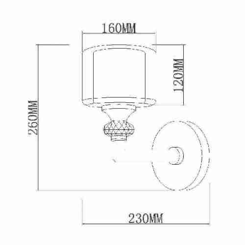 Бра Vele Luce Lotus VL1054W01