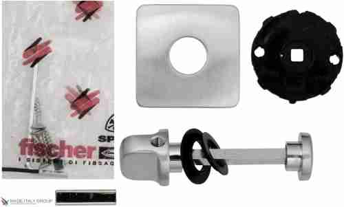 Фиксатор поворотный на квадратном основании COLOMBO PT19BZG6-CM матовый хром