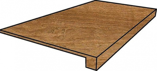 Керамогранит Italon Natural Life Wood Хани фронтальная натур. рет. ступень 33х90