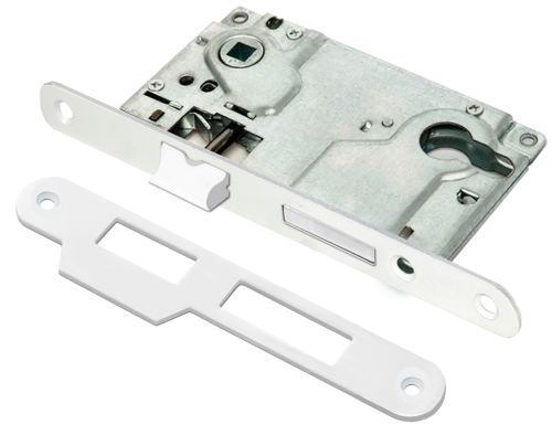 Замок RENZ INLBB 8550-2/1 White 1 ригель и защелка, с подшипниками, белый