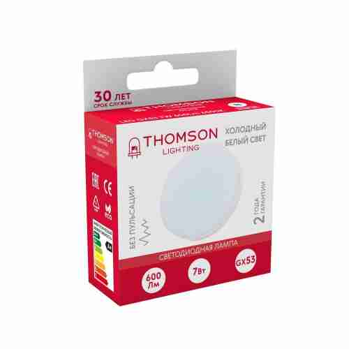 Лампа светодиодная Thomson GX53 7W 6500K таблетка матовая TH-B4005