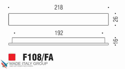 Ручка скоба модерн COLOMBO DESIGN F108FA-CR полированный хром 192 мм