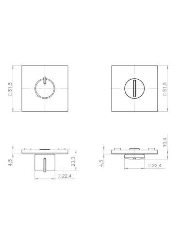 Завертка сантехническая Armadillo (Армадилло) поворотная BK6.K.YM FSG-39 флор. Золото