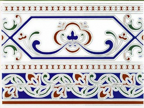 Плитка керамическая Ribesalbes Cenefa Cadiz бордюр 15х20