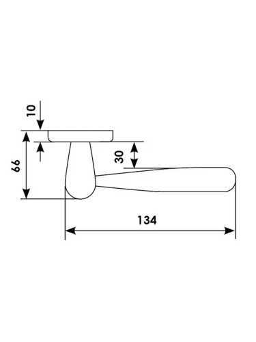 Ручка дверная Morelli Luxury PINOKKIO R4 CRO на круглой розетке, цвет хром, латунь