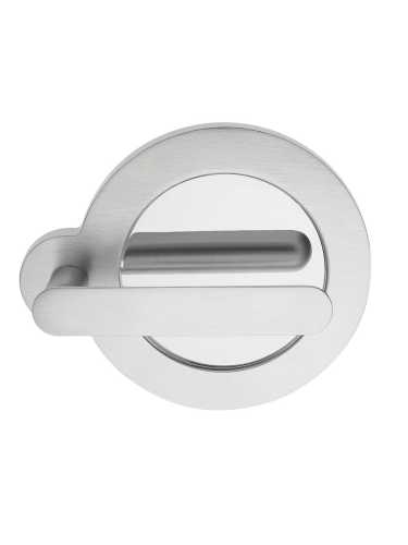 Ручка дверная Morelli Luxury PLANET CSA/CRO на круглом основании, цвет мат.хром/хром, латунь