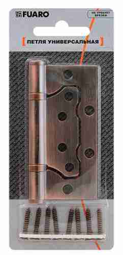 Комплект 8 шт. - Петля универсальная без врезки Fuaro 500-2BB/BL 100x2,5 CP хром