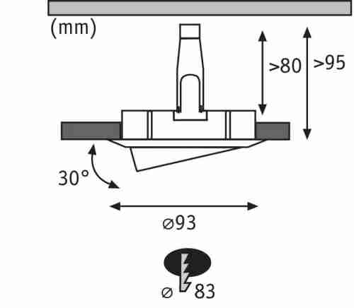 Встраиваемый светильник Paulmann Nova Plus 93673