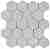 Мозайка из мрамора Stone4Home Hexagon MwP чип 74x74 30,5х27