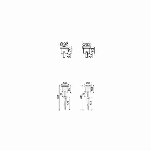 Уличный светильник Favourite Relief 1832-1W