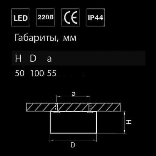 Потолочный светодиодный светильник Lightstar Zolla 213916