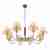 Подвесная люстра iLamp Amber YT2043-8 GD+Coffee Подвесная люстра iLamp Amber YT2043-8 GD+Coffee
