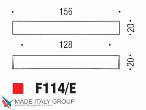 Ручка скоба модерн COLOMBO DESIGN F114E-CR полированный хром 128 мм