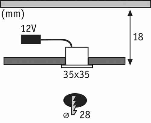 Мебельный светодиодный светильник Paulmann Micro Line Mini Led 93587